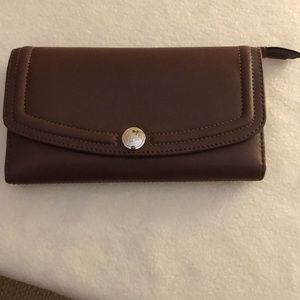 Coach brown leather wallet